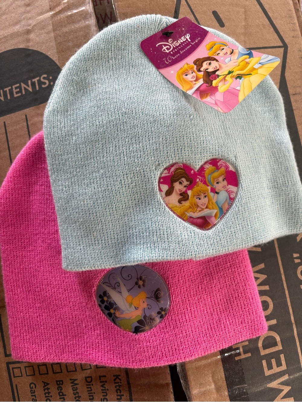 Disney Light Blue Knit Beanie with Pink Tag